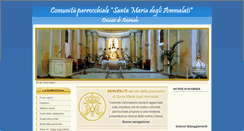 Desktop Screenshot of parrocchiasantamariammalati.it